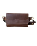 Vintage leather fanny pack sling bag waist bag