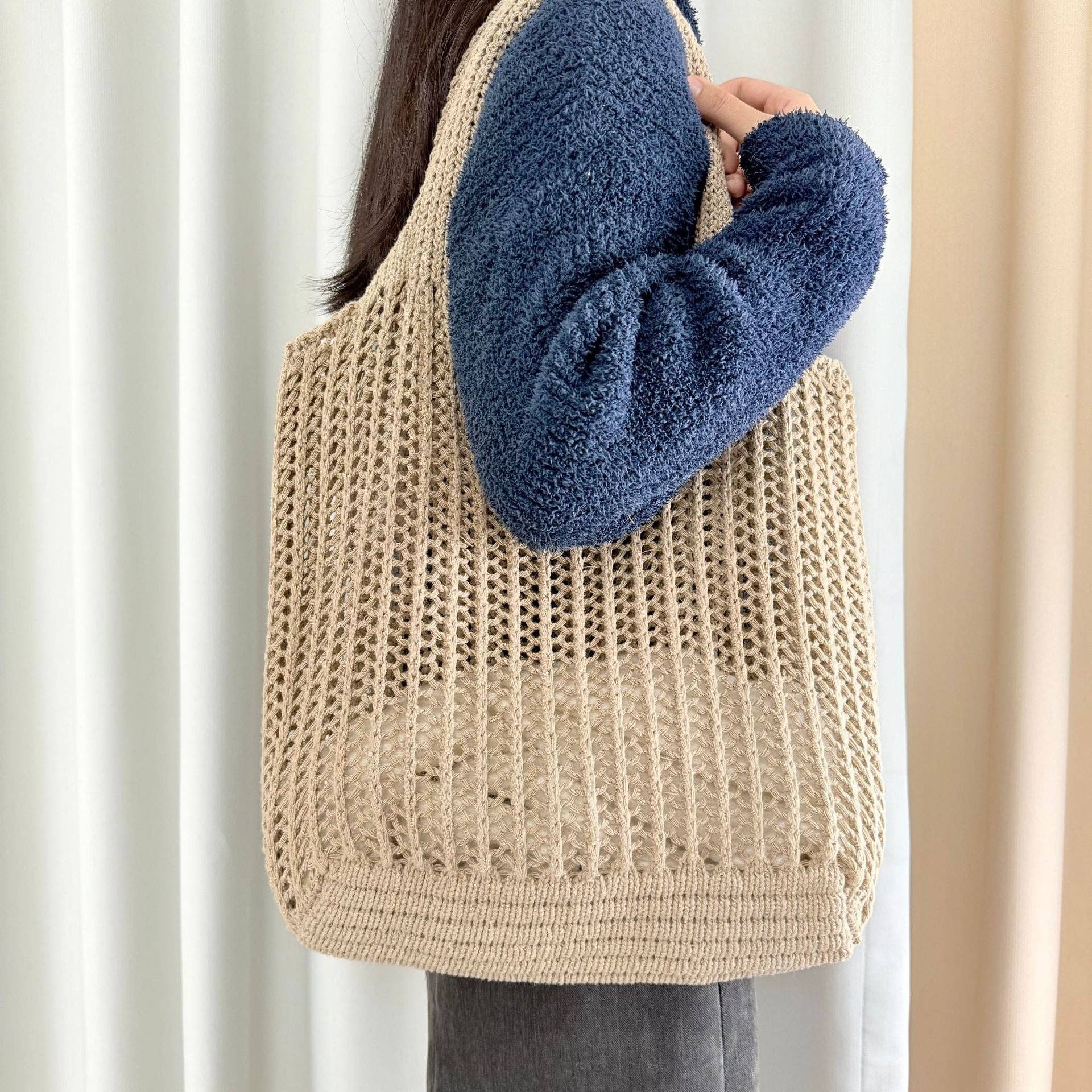 Large Crocheted Tote Bag