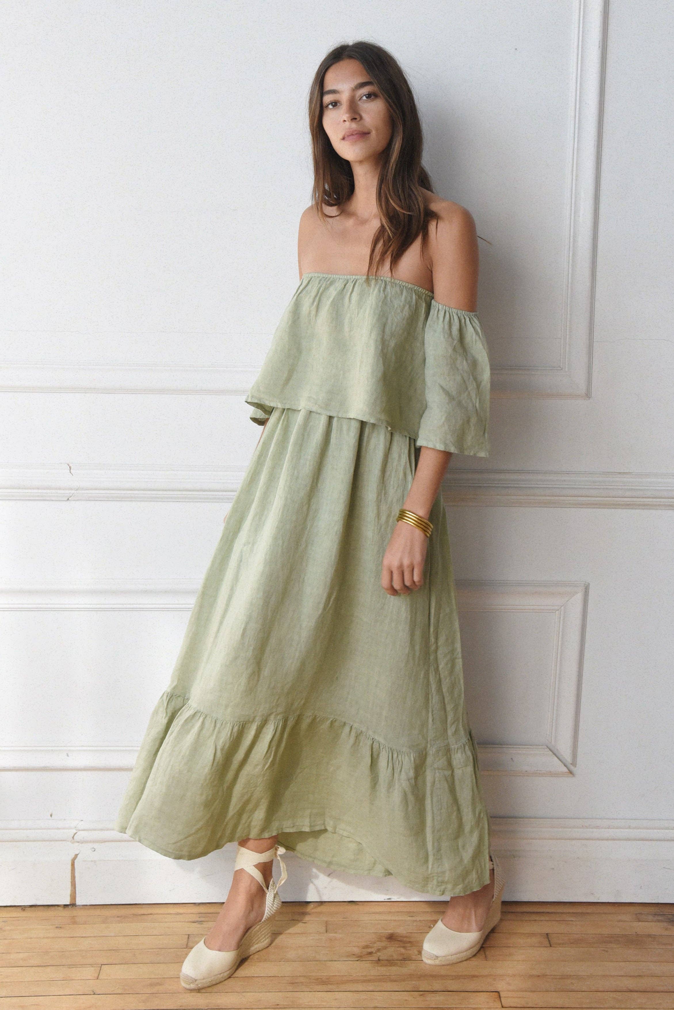 The Baila Dress // Sage