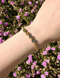 Gold WWJD Letter Bracelet