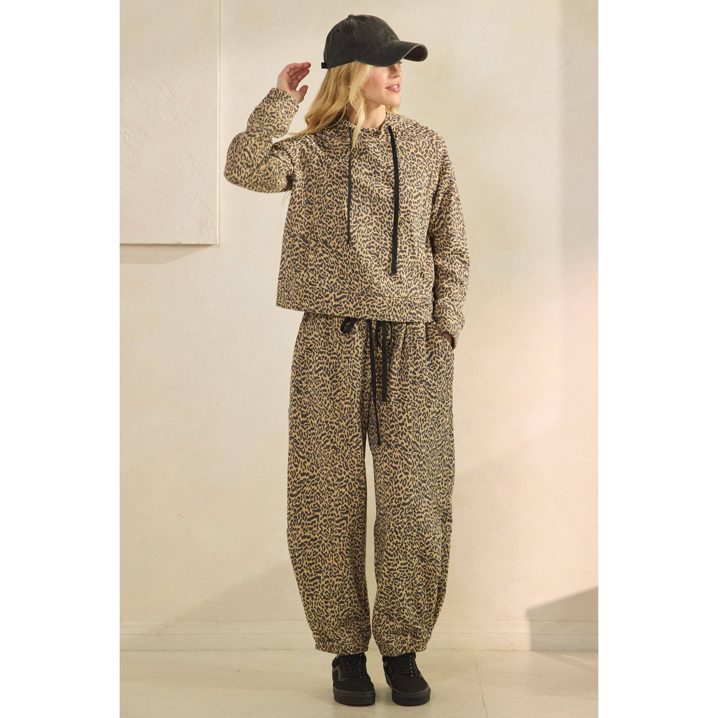 Printed French Terry Pants