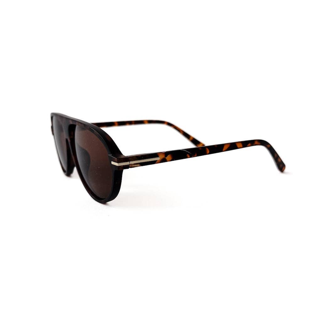 Retro Oval Flat Sunglasses