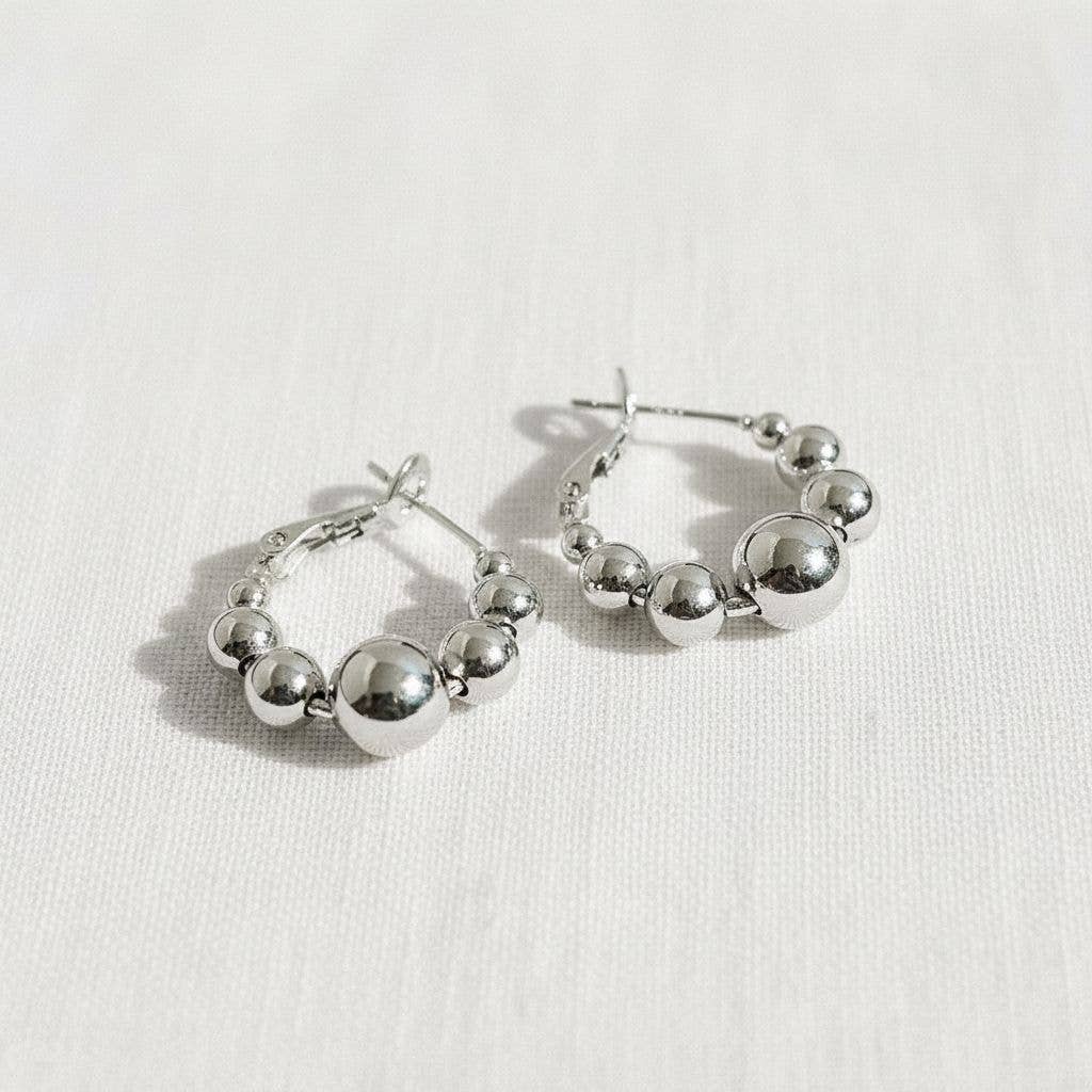 Geometric Round Hoop Earrings Collection
