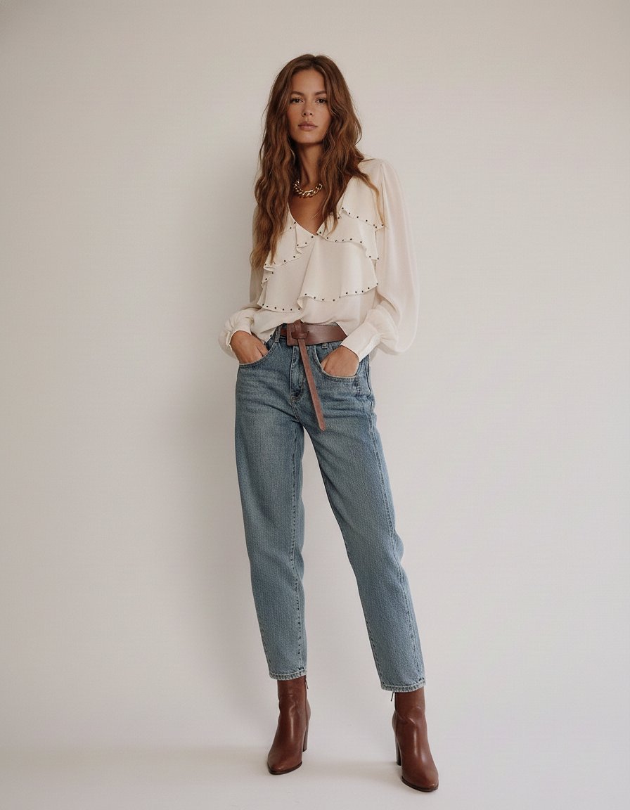 Tapered Asymmetrical Tie Waist Belt