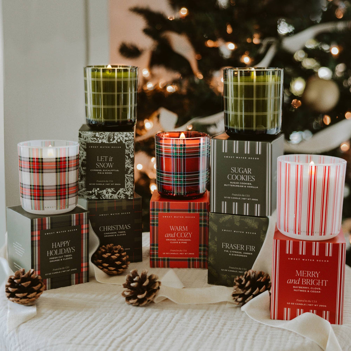Happy Holidays 12oz Soy Candle