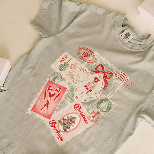 Christmas Post Card Graphic Tee