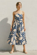 Tide and Seek Tube Top Midi Dress