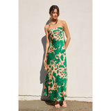 Celeste Strapless Bias Cut Maxi Dress