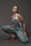 Slouchy Denim Overall