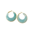 Kansas Turquoise hoop Earring
