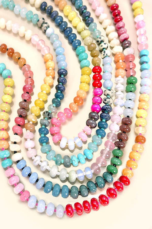 Agate Semi Precious Bead Necklace