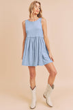Torie Sleeveless Textured Mini Dress