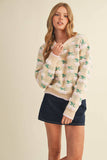 Fuzzy Cherry Sweater