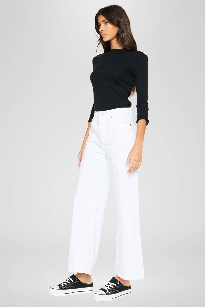 90’s Ultra High Rise Wide Leg Jeans – White