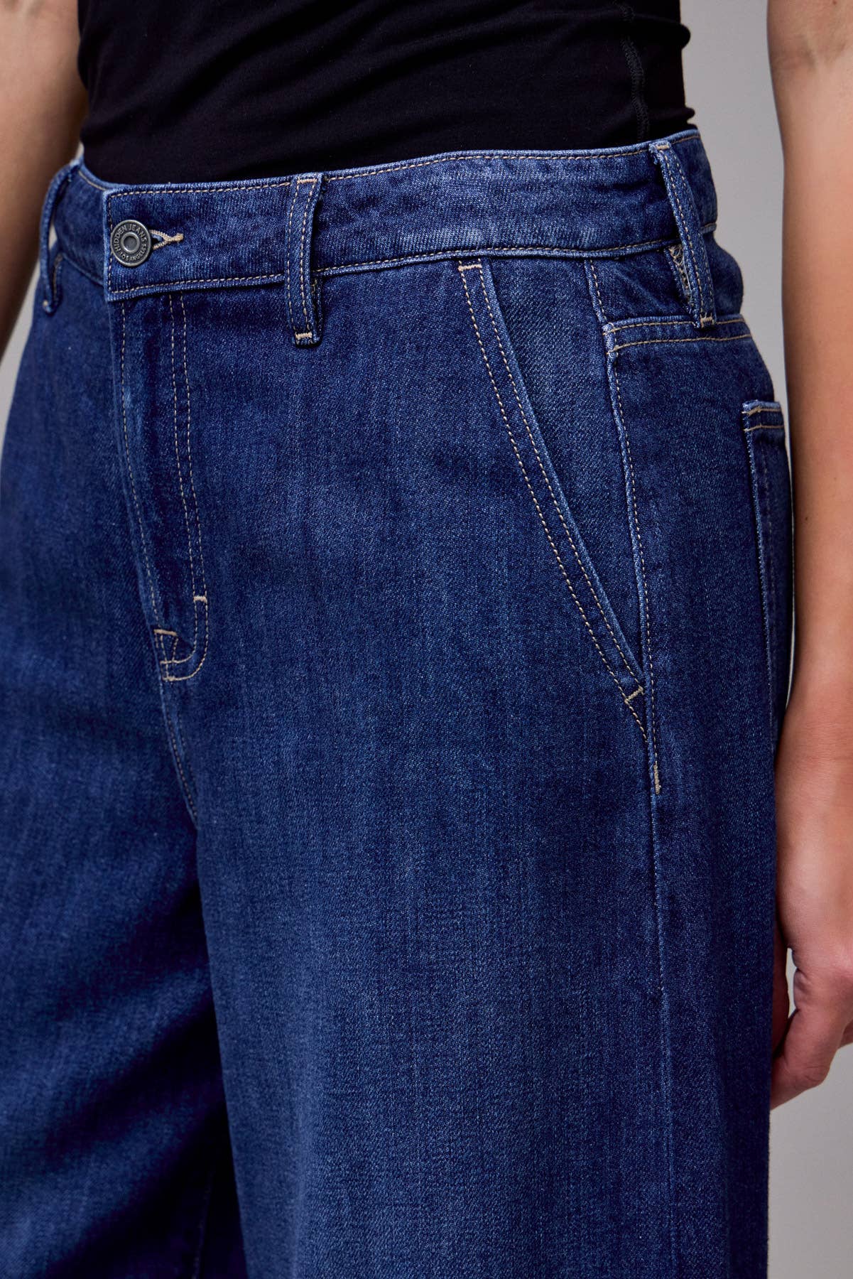 Nori Dark Wash Super Wide Leg Jeans