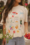 Summer Collage Mid Crop Graphic Tee