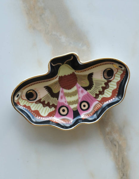 Porcelain Trinket Dish | Moon Moth