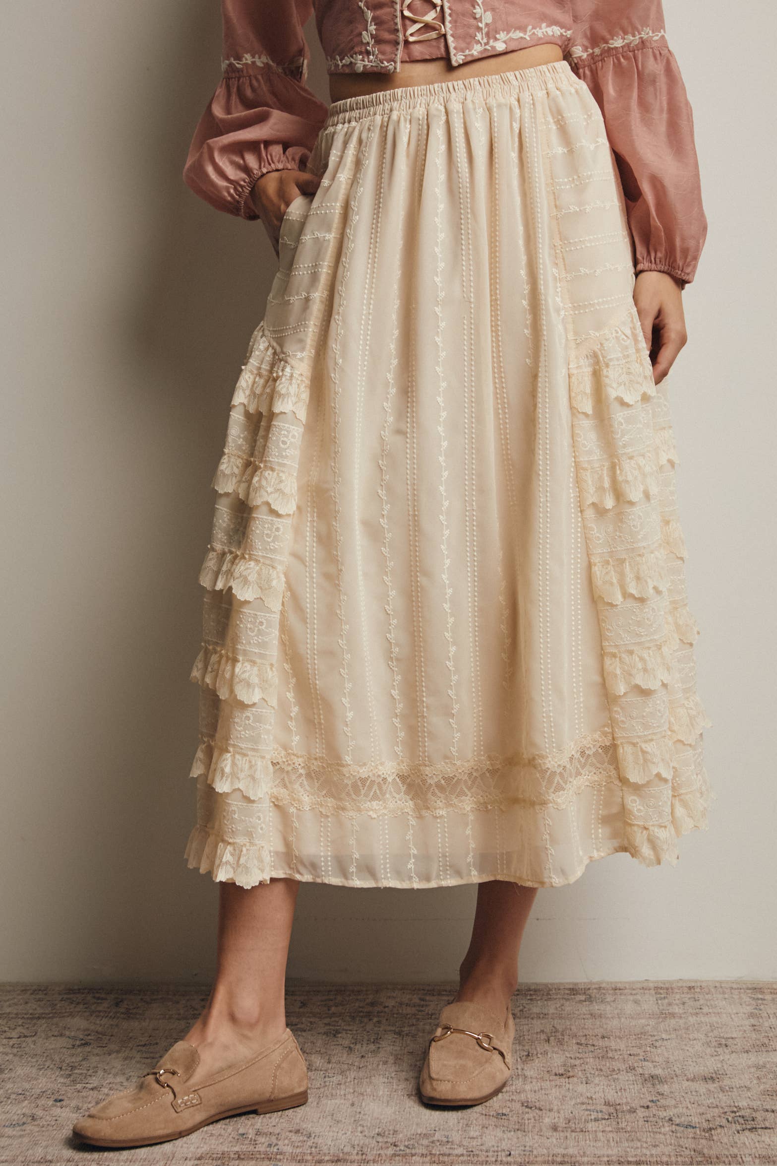 Amor Skirt in Vanilla