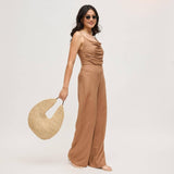 August Crescent Raffia Tote