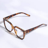 Wide Frame Glitter Side Fashion Reading Glasses