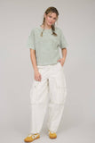 WASHED RIBBED SHORT SLEEVE TEE WITH POCKET (PRE-ORDER)
