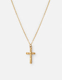 Textured Cross Necklace