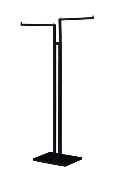 Black 2-Way Clothing Rack With Straight Arms