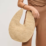 August Crescent Raffia Tote