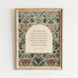 Plans for You Scripture Wall Art Print Christian Gift Decor