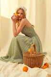 ALICE GINGHAM PRINT LONG DRESS