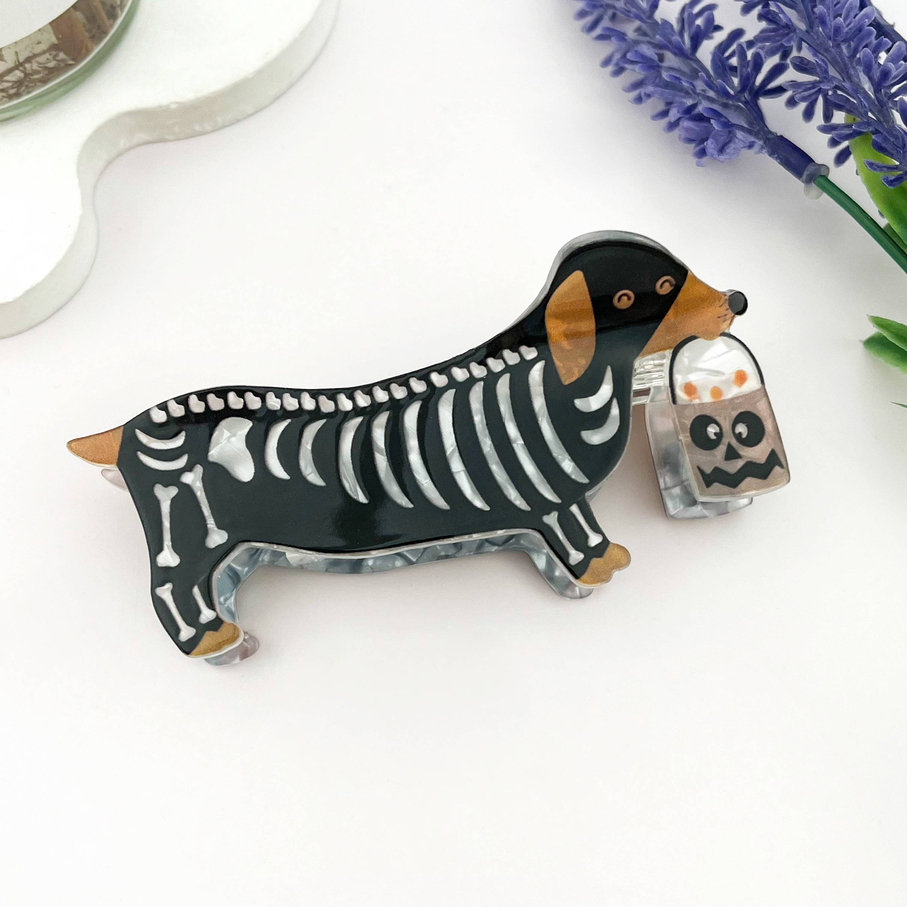 Halloween Dachshund Claw Clip