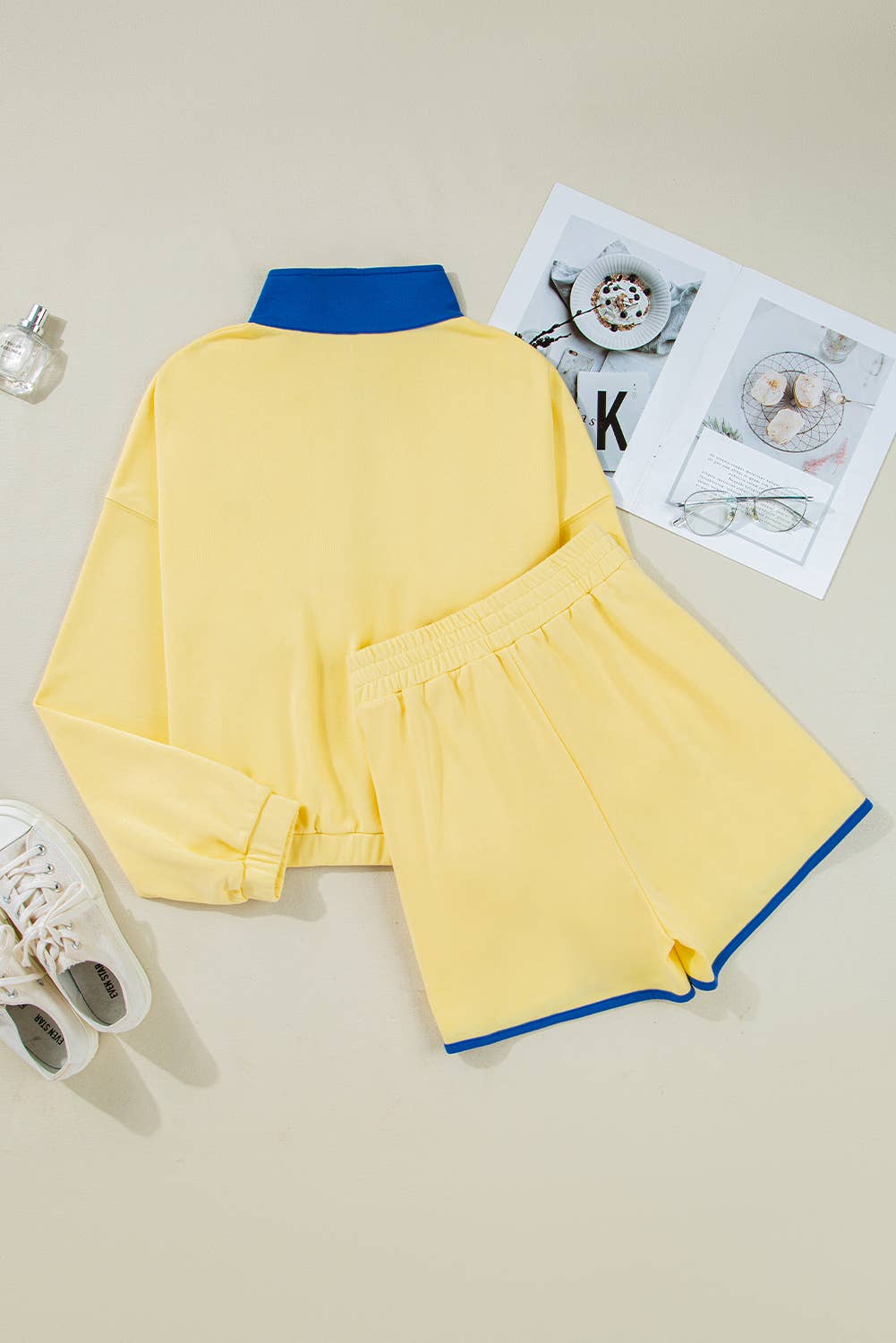 Color Block Patchwork Shorts