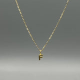Gold Block Letter Necklace