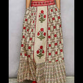 Floral Pattern Printed Woven Maxi Skirt