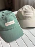 Custom Hand Stamped Baseball Cap - Stone