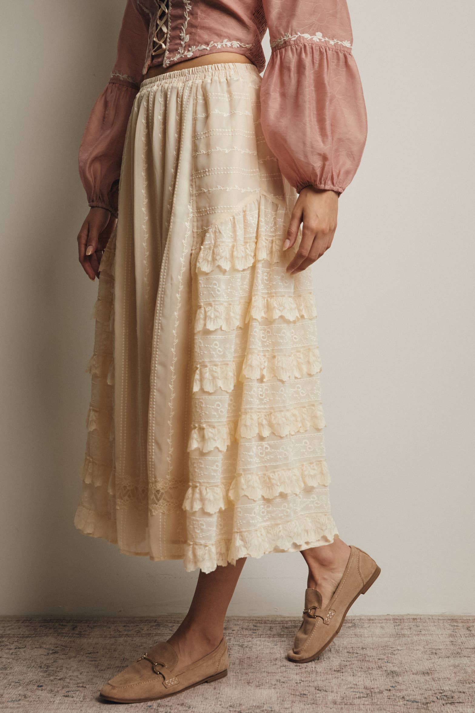 Amor Skirt in Vanilla