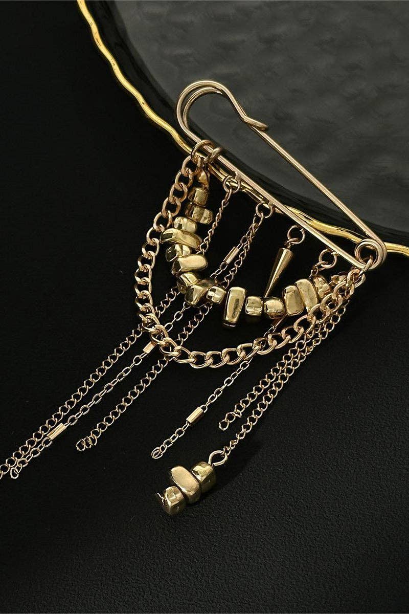 Elegant Chain Brooch for Women