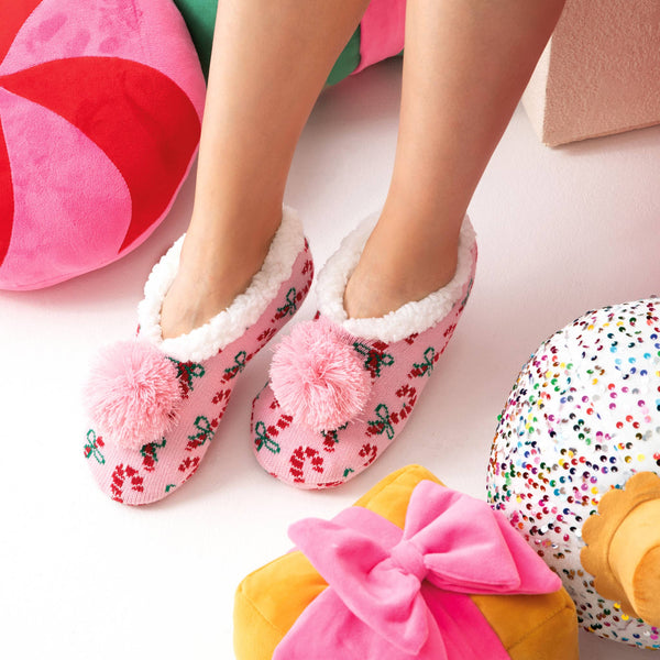 Candy Cane Slippers