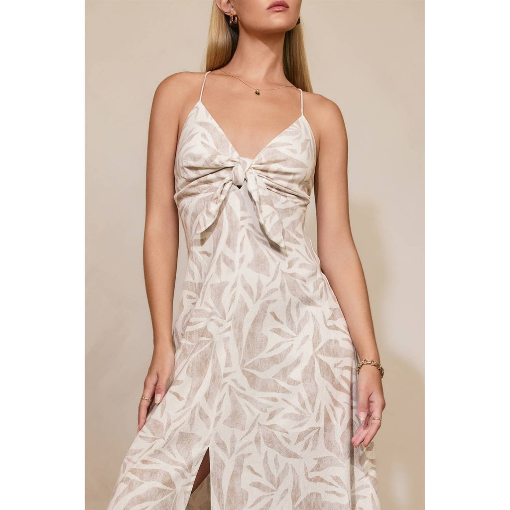 Driftwood Dreams Knot Front Maxi Dress