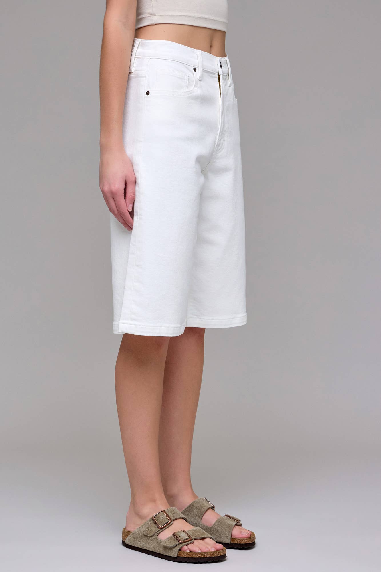 Pearl Wash Baggy Stretch Shorts