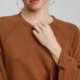 Terracotta Raglan Sleeve Top