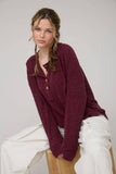 Cabernet Ribbed Henley