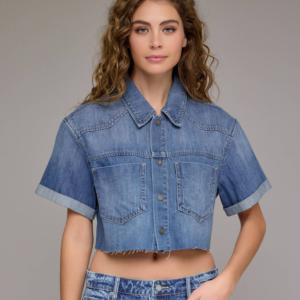 Medium Boxy Super Soft Cropped Shirt