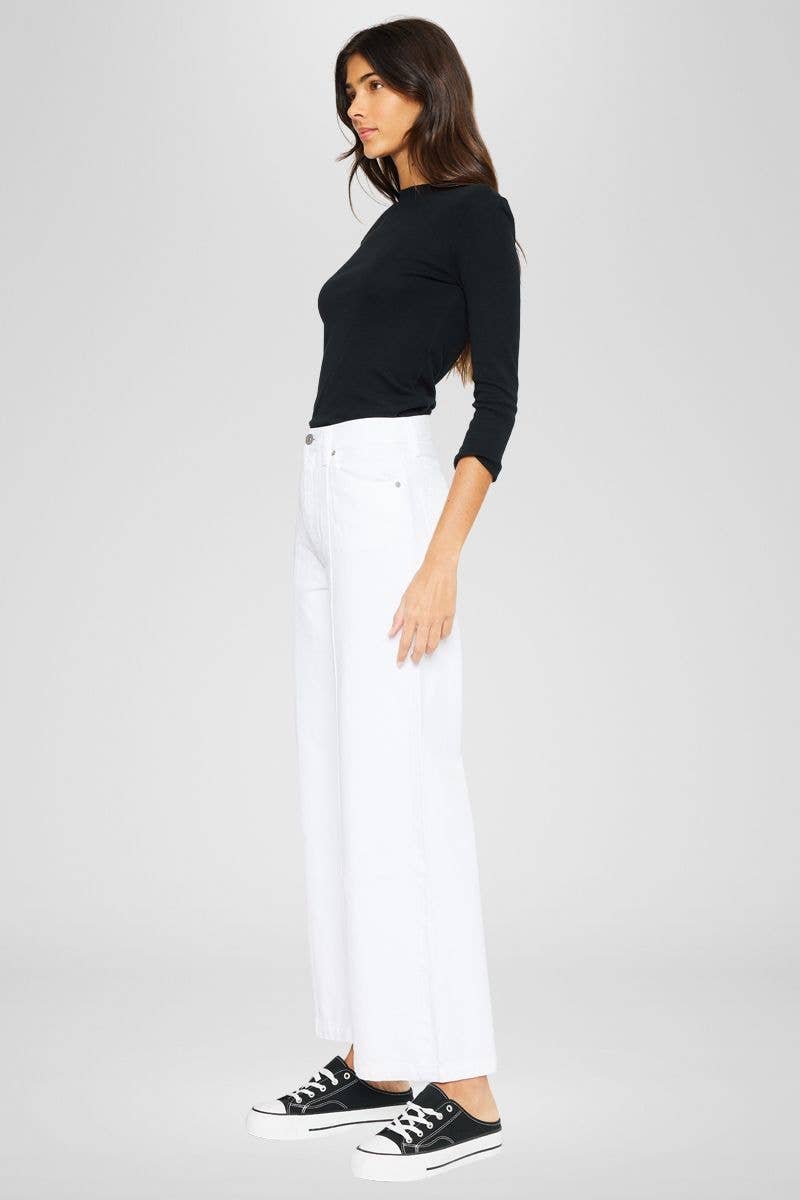 90’s Ultra High Rise Wide Leg Jeans – White