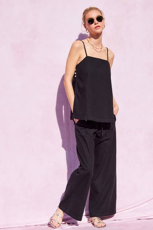 Black Linen Pants