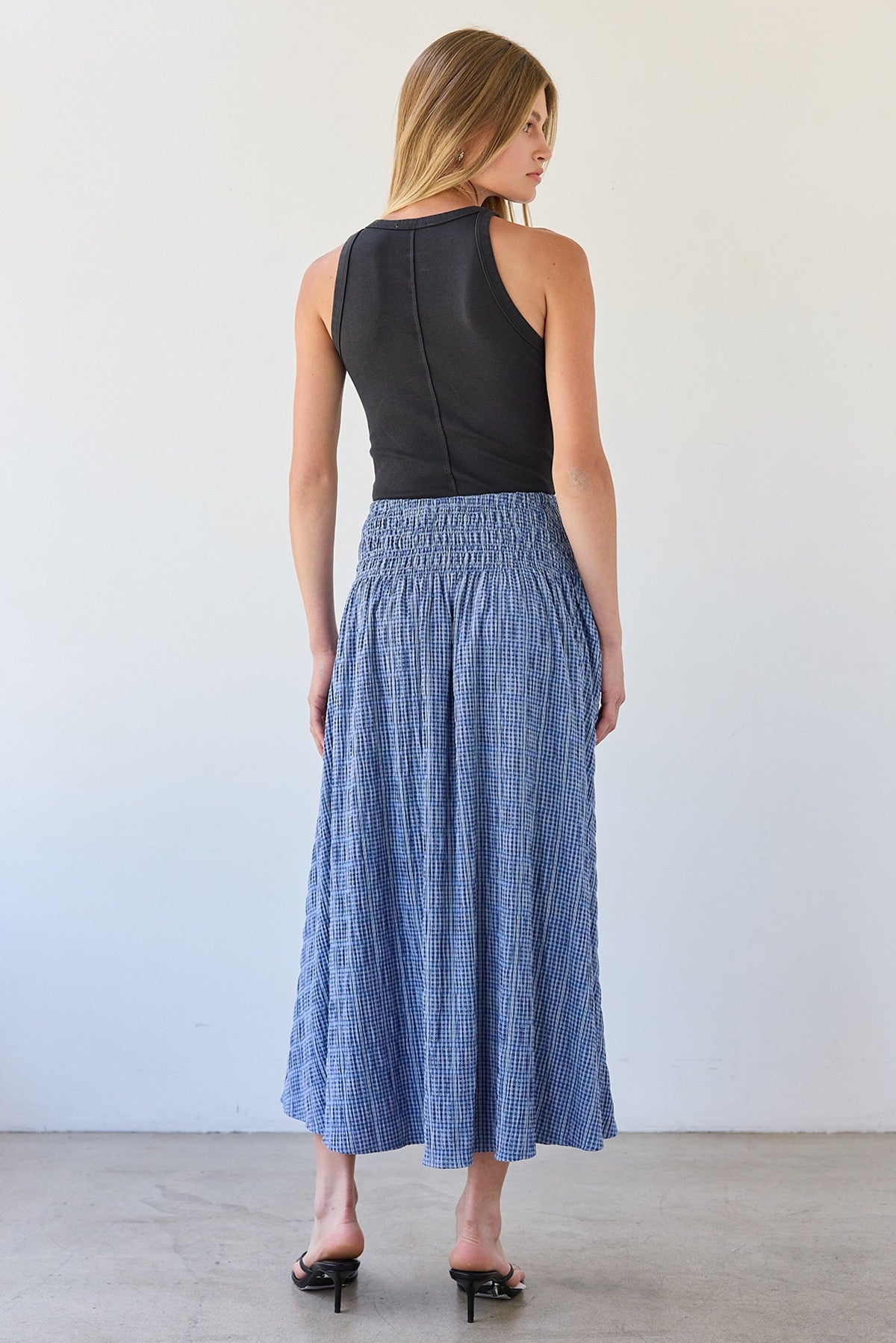 Diana Plaid Midi Skirt
