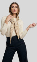 Foulard Knit Triangle Scarf