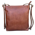 Waxed oil cowhide leather crossbody backpack