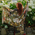 I Dream In Flowers Bohemian Scarf with Bees