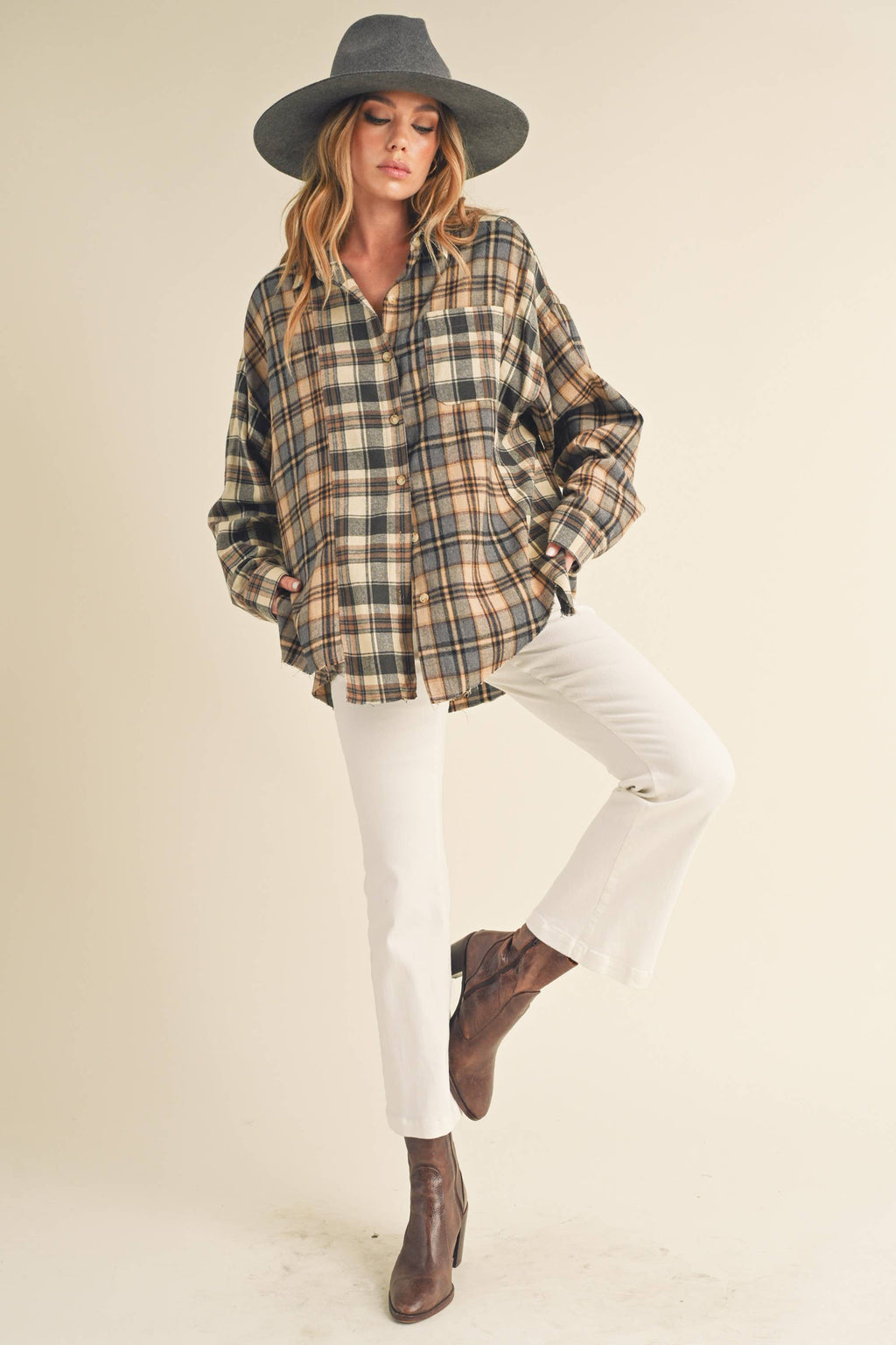 845AN Noelle Flannel Shirt 1